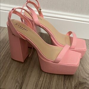 Pink Platform Heels